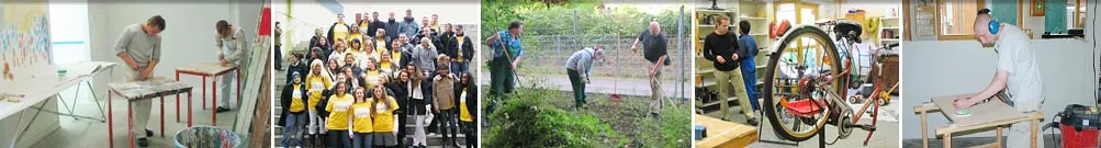 Auszubildende der Alraune gGmbH bei der Arbeit